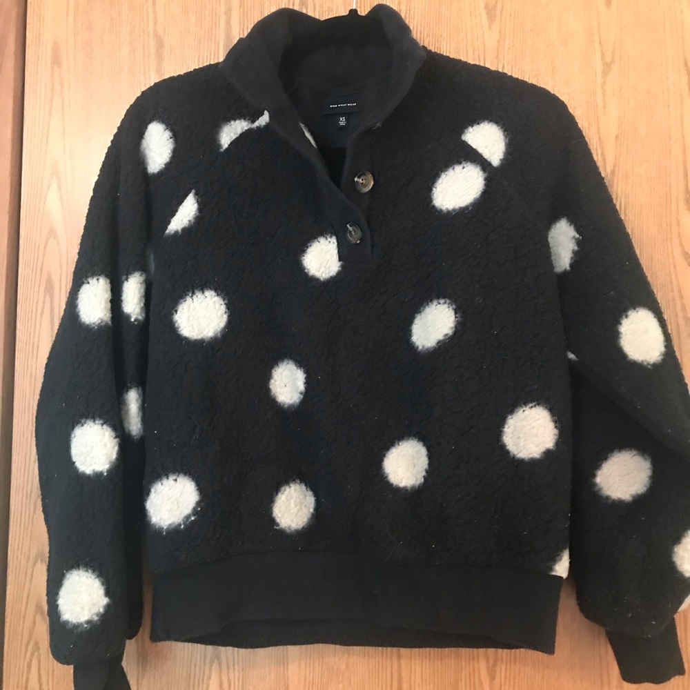 Who What Wear Polka Dot Sweater XS